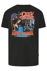 BadRhino Big & Tall Black Extra Long Ozzy Osbourne Graphic T-Shirt