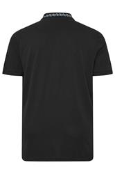 Ben Sherman Big & Tall Black Signature Pique Polo Shirt | BadRhino 2