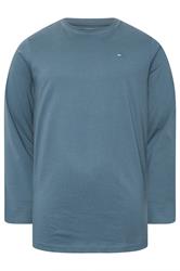 BadRhino Big & Tall Petrol Blue Core Long Sleeve T-Shirt