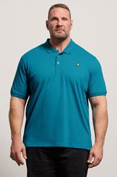 LYLE & SCOTT Big & Tall Lagoon Blue Core Polo Shirt | BadRhino 3