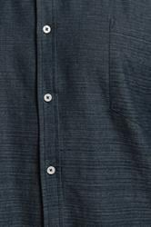 BadRhino Big & Tall Navy Blue Cotton Slub Shirt | BadRhino 4