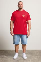 BadRhino Big & Tall Red England Crest T-Shirt | BadRhino 4