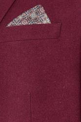BadRhino Tailoring Big & Tall Burgundy Red Tweed Suit Jacket 3