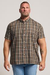BadRhino Big & Tall Brown Check Shirt | BadRhino 3