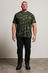 BadRhino Green Camo Print Crew Neck T-Shirt | BadRhino 3