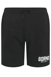 BDRNO Premium Big & Tall Black Logo Jogger Shorts | BadRhino 5