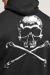 BadRhino Big & Tall Black Skull Graphic Hoodie | BadRhino 4