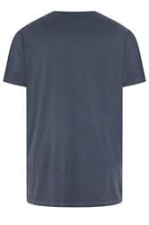 KAM Big & Tall Navy Blue Skull Graphic T-Shirt | BadRhino 2