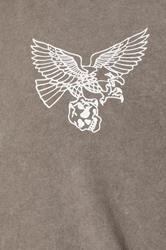 BadRhino Big & Tall Brown Acid Wash Falcon Graphic T-Shirt | BadRhino 3