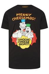 BadRhino Big & Tall Black Wallace & Gromit Graphic T-Shirt | BadRhino 5