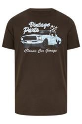BadRhino Big & Tall Brown 'Vintage Parts' Graphic T-Shirt | BadRhino 5