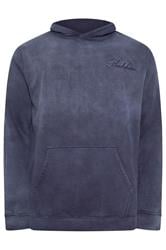 BadRhino Big & Tall Navy Blue Sun Bleached Hoodie | BadRhino 6