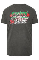 BadRhino Big & Tall Charcoal Grey Printed 'Castrol' T-Shirt | BadRhino 2