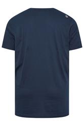 D555 Big & Tall Black 'All Fired Up' Graphic Print T-Shirt | BadRhino 4