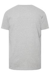 BadRhino Big & Tall Grey Extra Long Distressed Graphic T-Shirt | BadRhino 2