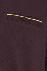 D555 Big & Tall Burgundy Red Jacquard Pique Polo Shirt | BadRhino 3