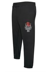 BadRhino Big & Tall Black Worldwide Print Joggers | BadRhino 3