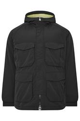 LYLE & SCOTT Big & Tall Black Tactical Parka Coat | BadRhino 1