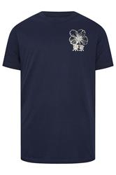 BadRhino Big & Tall Navy Blue 'Shibuya Tokyo' Graphic T-Shirt