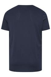BEN SHERMAN Big & Tall Navy Blue Signature Target Printed T-Shirt | BadRhino 5