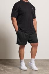 BadRhino Big & Tall Black Lightweight Plain Mesh Shorts | BadRhino 3