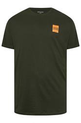 JACK & JONES Big & Tall 3 Pack Green, Navy Blue & Black Logo T-Shirts | BadRhino 2