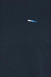 BadRhino Big & Tall Navy Blue Extra Long V-Neck T-Shirt | BadRhino 3