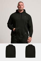 BadRhino Big & Tall 2 PACK Black Core Hoodies | BadRhino 1