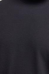 BadRhino Big & Tall Navy Blue Ottoman Textured T-Shirt | BadRhino 4