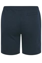 BadRhino Big & Tall Navy Blue Zip Pocket Jogger Shorts | BadRhino 6