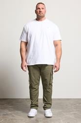 BadRhino Khaki Green Stretch Cargo Trousers | BadRhino 2