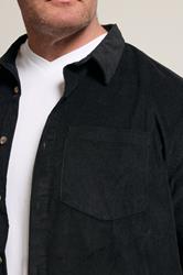 BadRhino Big & Tall Black Corduroy Overshirt | BadRhino 5