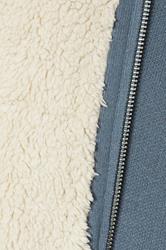 BadRhino Big & Tall Blue Knitted Borg Zip Up | BadRhino 8