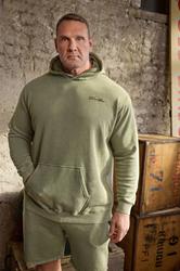 BadRhino Big & Tall Green Sun Bleached Hoodie | BadRhino 1