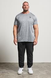 D555 Big & Tall Black Cargo Cuffed Joggers | BadRhino 2