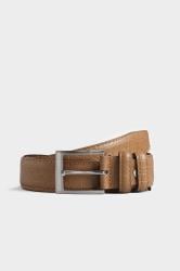 BadRhino Tan Brown Textured Bonded Leather Belt 2