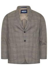 BadRhino Tailoring Big & Tall Grey Checked Blazer | BadRhino 1