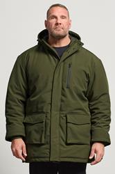 KAM Big & Tall Khaki Green Softshell Jacket | BadRhino 1