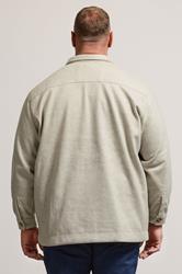 BadRhino Big & Tall Natural Brown Premium Button Down Shacket | BadRhino 3
