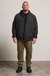 BadRhino Big & Tall Black Ripstop Zip Through Jacket | BadRhino 2