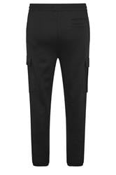 BadRhino Big & Tall Black Essential Cargo Joggers | BadRhino 6