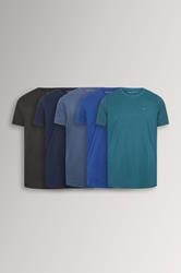 BadRhino Big & Tall 5 PACK Blue & Black Core T-Shirts | BadRhino  3