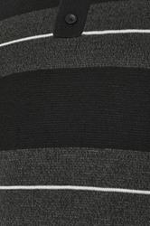 BadRhino Big & Tall Black Stripe Collared Knitted Jumper | BadRhino 3