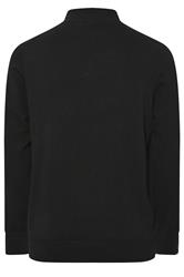 LYLE & SCOTT Big & Tall Black Quarter Zip Jumper | BadRhino 2