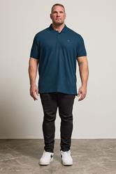 BadRhino Big & Tall 5 PACK Navy Blue & Light Blue Polo Shirts | BadRhino 3