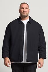 JACK & JONES Big & Tall Black Dover Worker Jacket | BadRhino 1