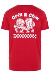 BadRhino Big & Tall Red Extra Long 'Grill & Chill' T-Shirt | BadRhino 7