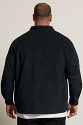 BadRhino Big & Tall Black Corduroy Overshirt | BadRhino 4