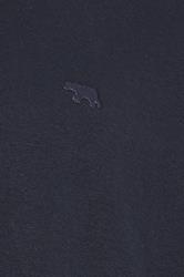 D555 Big & Tall Navy Blue Embroidery Quarter Zip Fleece | BadRhino 3