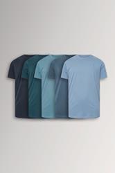 BadRhino Big & Tall 5 PACK Navy Blue & Blue Core T-Shirts | BadRhino 3